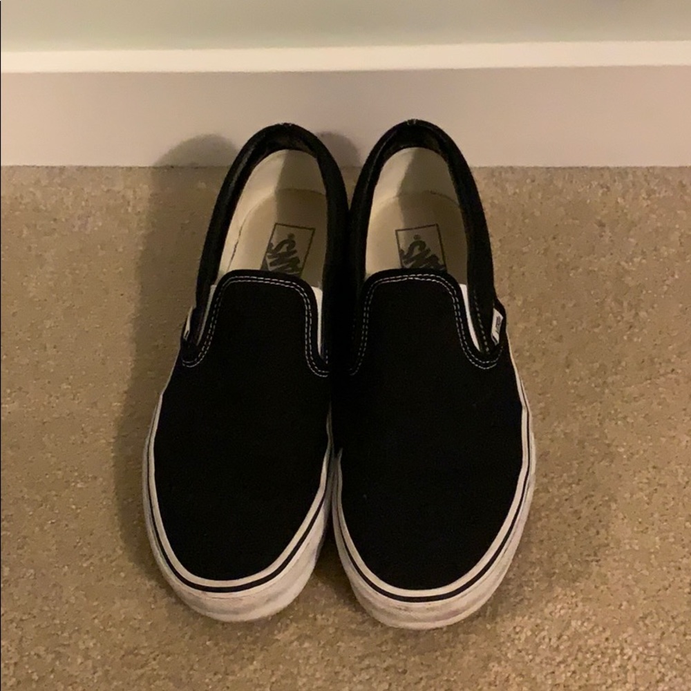 Black slip on vans